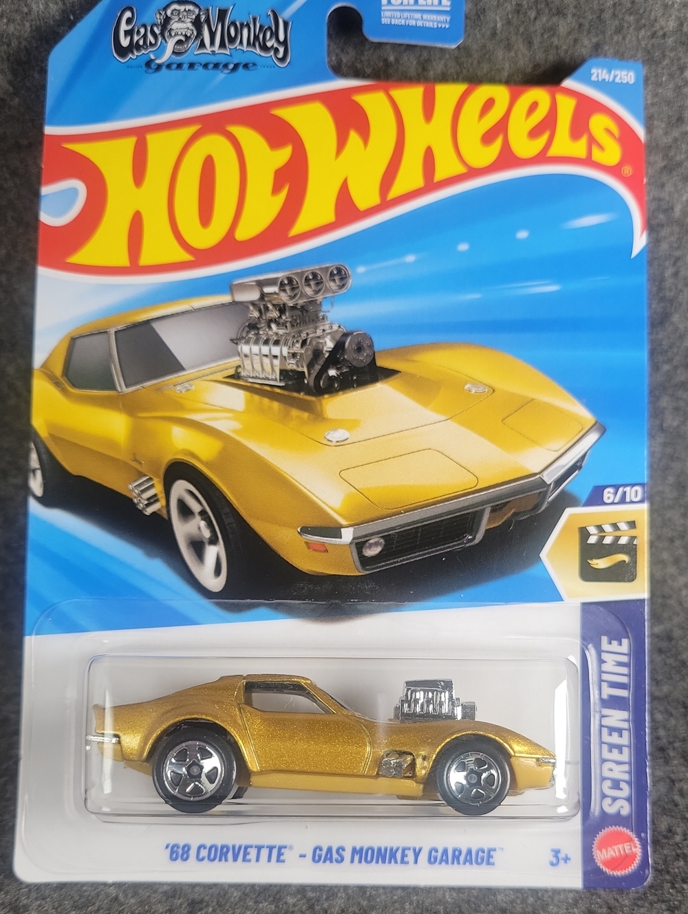 Hot Wheels '68 Corvette - Gas Monkey Garage (Gold)